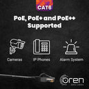 Oren CAT6 30m Outdoor Ethernet Cable LAN - Direct Burial - Patch Cord | High-Speed 1Gbps | Pure Copper 23 AWG - Premium Network Cable with RJ45 Connector