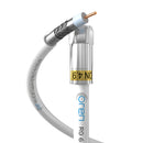 Oren Coaxial Cable 10m RG6 HD103 A++ Trishield – White - with Cabelcon Connectors and Adapter – Weatherproof