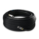 Oren Coaxial Cable 10m RG6 HD103 A++ Trishield – Black - with Cabelcon Connectors and Adapter – Weatherproof