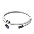 Oren Coaxial Cable 1m RG6 HD103 A++ Trishield – White - with Cabelcon Connectors and Adapter – Weatherproof