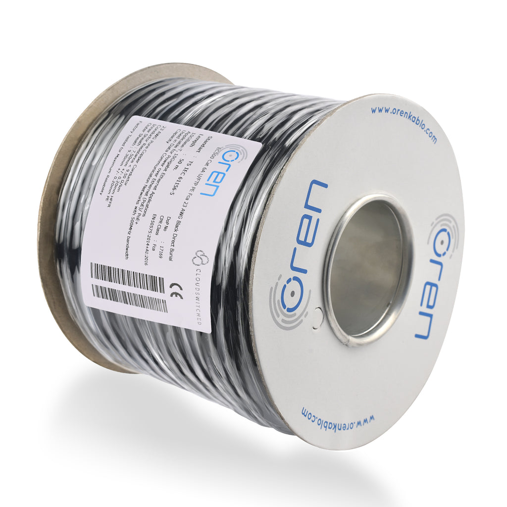 Câble Ethernet CAT6A 100m – Cuivre Pur 23 AWG, 500 MHz, U/FTP – Pour Réseau 10GbE, PoE, Installation Professionnelle - 3