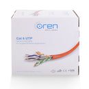 Oren CAT6 305m Ethernet Cable - 23 AWG - Pure Copper Wire - 400 MHz Bandwidth UTP Internet LAN Network Cable -  Gigabit