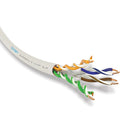 Oren CAT6 50m Slim Ethernet Cable Slim White - 23 AWG - Pure Copper Wire - 250 MHz Bandwidth UTP Internet LAN Network Cable -  Gigabit
